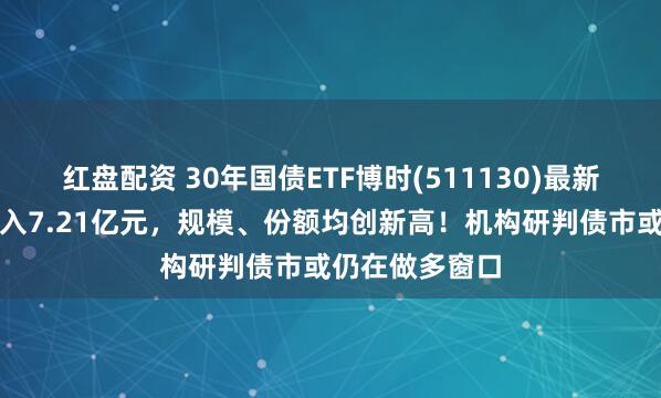 红盘配资 30年国债ETF博时(511130)最新单日资金净流入7.21亿元，规模、份额均创新高！机构研判债市或仍在做多窗口