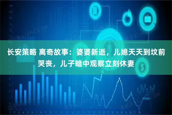 长安策略 离奇故事：婆婆新逝，儿媳天天到坟前哭丧，儿子暗中观察立刻休妻